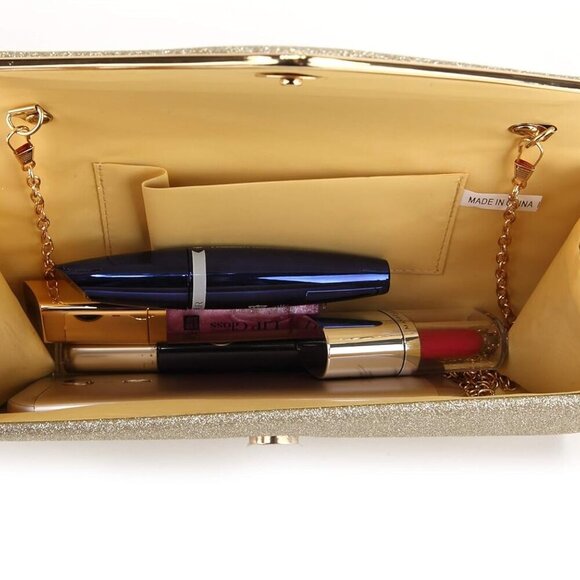 Clutch Purses For Women Evening Bags Sparkling Shoulder Envelope Party Cross Bod - Picture 4 of 7